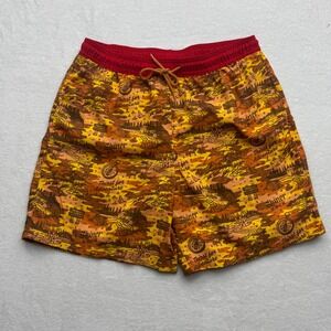 Magellan Outdoor Shorts‎ Swim Trunks Adventure Print Lined L